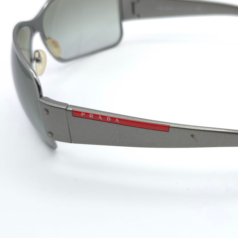 PRADA Sunglasses SPS 56G 69 13 5AV-3M1 125‎ 2N VINTAGE Gradient Grey Chrome Y2K